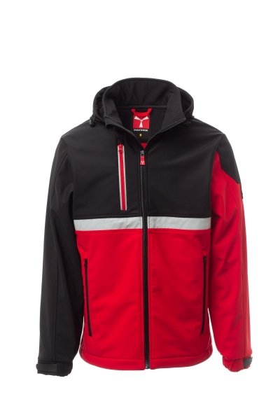 Wattierte Softshelljacke WISE PAD in rot